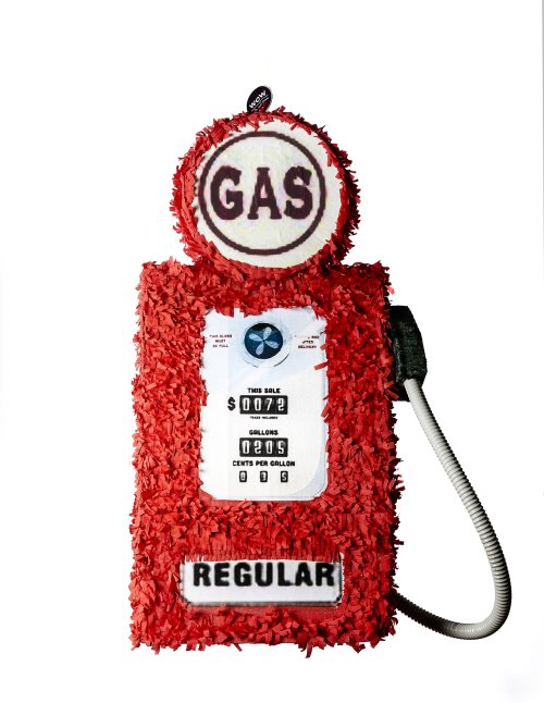 Πινιάτα Gaz Station παιδικά πάρτυ με θέμα τα αυτοκίνητα.
