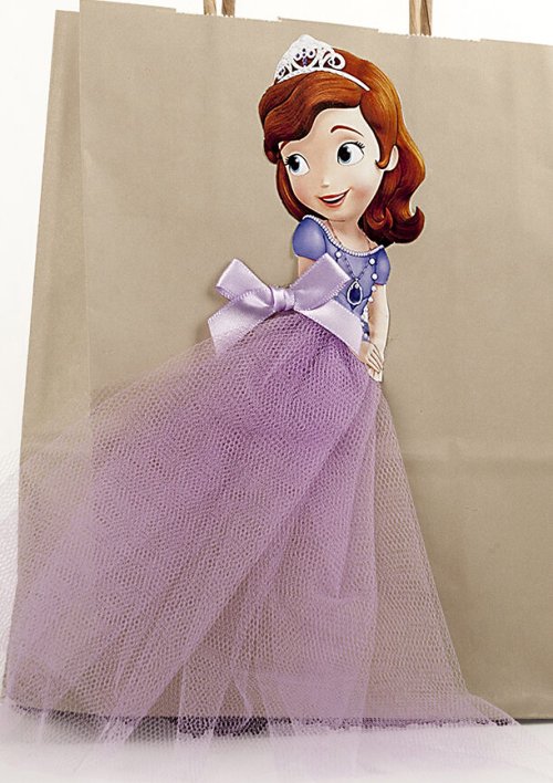 Σακουλάκι Πριγκίπισσα Σοφία. Η αγαπημένη πριγκίπισσα Σοφία ντύνει το σακουλάκι συσκευασίας δώρου με το υπέροχο φόρεμα της.