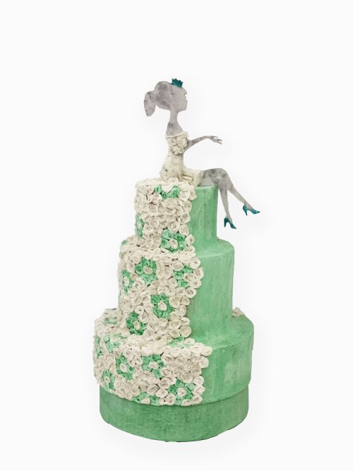 Κουτί Princess Cake. Υπέροχη πρόταση διακόσμησης για το γαμήλιο πάρτυ και τα γενέθλια. Αποθηκεύει τα στέφανα και μικρά αγαπημένα αναμνηστικά.