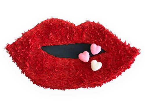 Πινιάτα Κόκκινο Φιλί. Μια μοναδική πινιάτα για όλους τους ερωτευμένους.... γίνετε δημιουργικοί γεμίζοντας την..