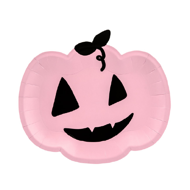 Πιάτο Ροζ Κολοκύθα. Halloween party
